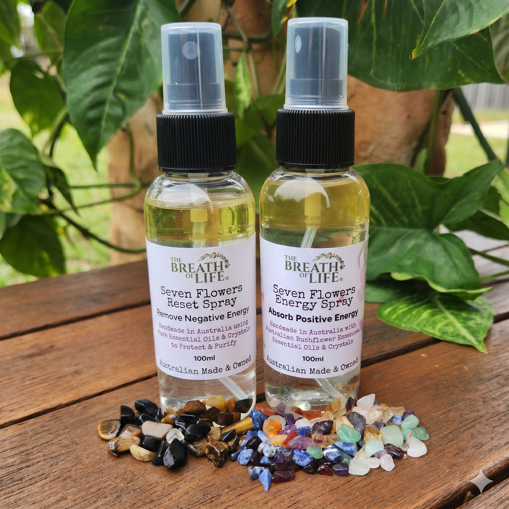 Seven Flower Aromatherapy Sprays Bundle (A Two-Step Ritual for Energetic Renewal and Elevation)