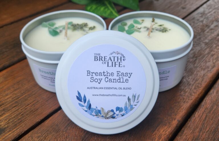 BREATHE EASY Essential Oil Soy Candle