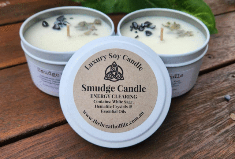 SMUDGE CANDLE Essential Oil Soy Candle